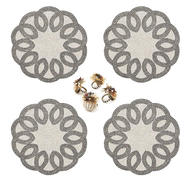 MacKenzie-Childs Placemats – Set of 12 | Courtly Check Pattern - Picture 1 of 3